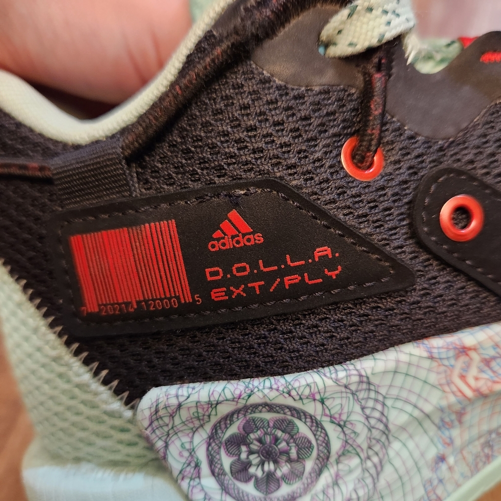 Adidas Dame 7 EXT/PLY black clear mint basketball shoes - Picture 9 of 9